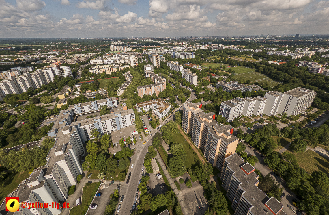 07.06.2023 - Annette-Kolb-Anger, Perlach Stift und Aufstockung in der Kafkastraße in Neuperlach